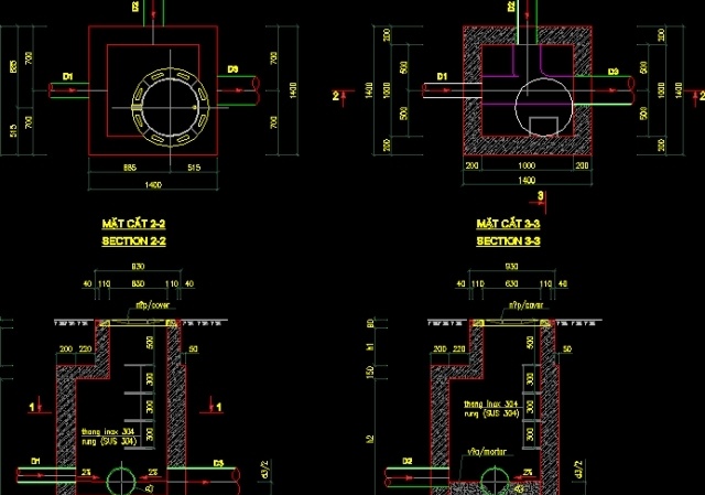 File thiết kế File cad Bản vẽ nắp đậy hố ga